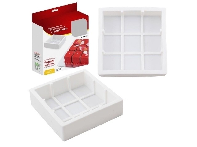 Силиконовая форма для муссовых тортов Геометрия VL80-309